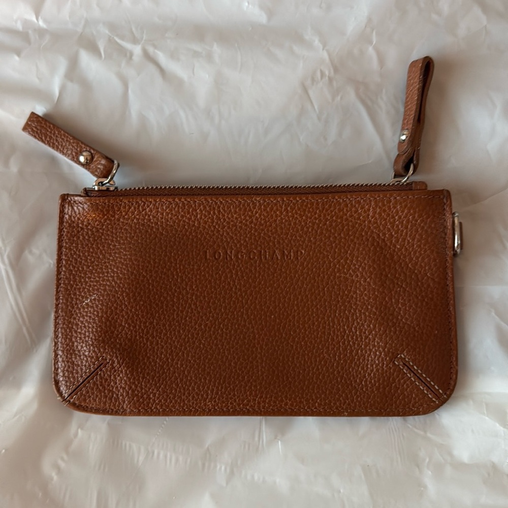 Longchamp brown / cognac wallet